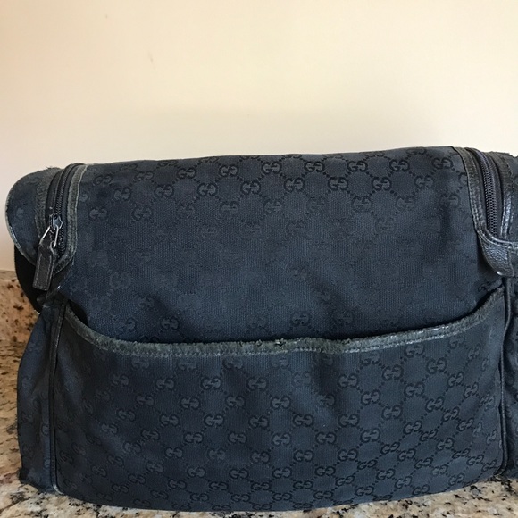 Gucci original monogram canvas diaper bag. - Picture 2 of 10
